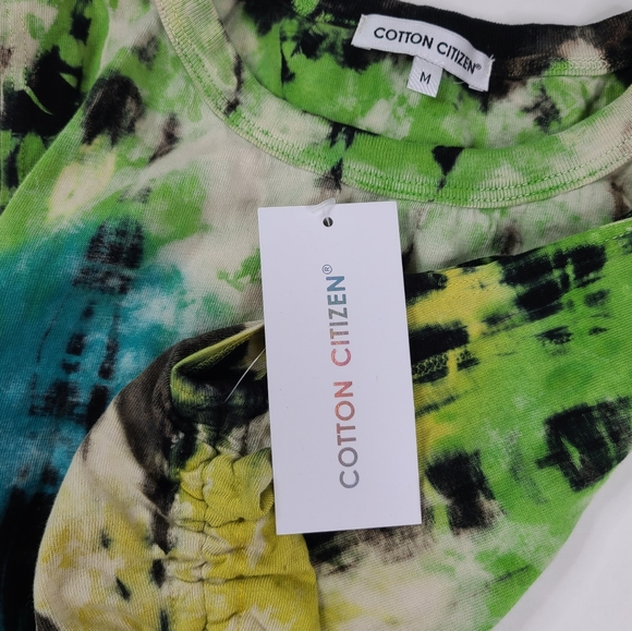 COTTON CITIZEN Tie Dye Ruched Dress sz M - Picture 4 of 5